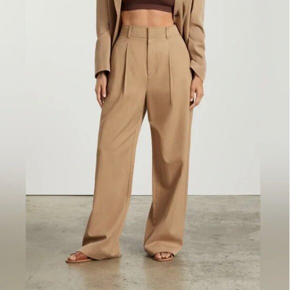 Everlane The Way-High Drape Trouser Pant Size 6 Short Wide Leg - Picture 1 of 9